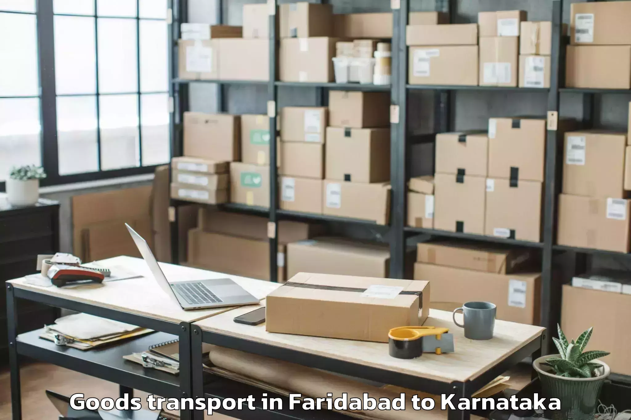 Easy Faridabad to Siddapura Goods Transport Booking